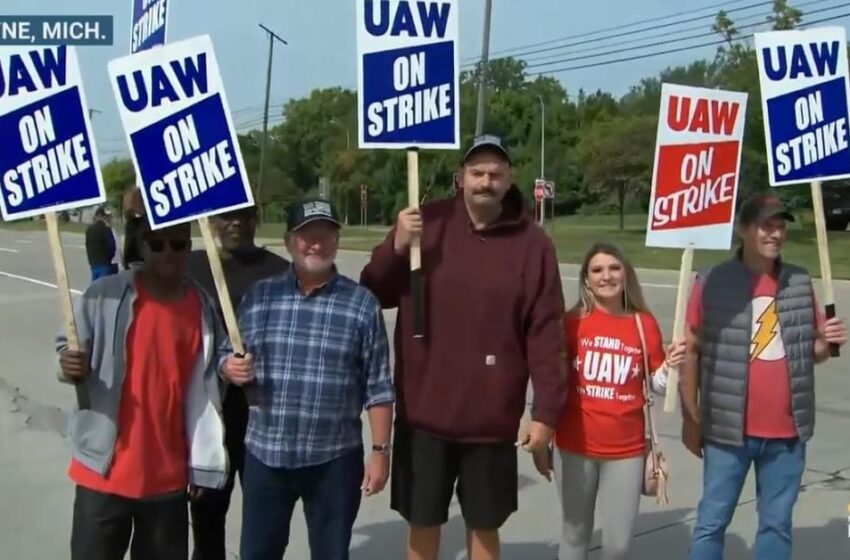  Fetterman Speaks Gibberish About Yachts as He Joins Auto Union Picket Line in Michigan (VIDEO)