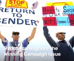  Republicans Ignore the Winning Campaign Issue