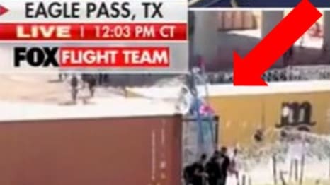  National Guardsmen Appear to Give Ladder to Illegals During Live Report (VIDEO)
