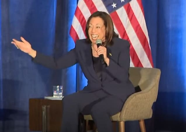  Kamala Harris Has Deranged Laughing Fit While Talking About the Economy (VIDEO)