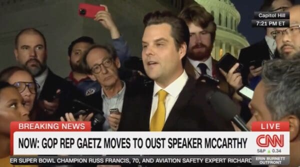  Rep. Matt Gaetz Slams Kevin McCarthy After Filing Motion to Vacate Chair: ‘I Don’t Own Kevin McCarthy Anymore, Democrats Can Have Him’ (VIDEO)