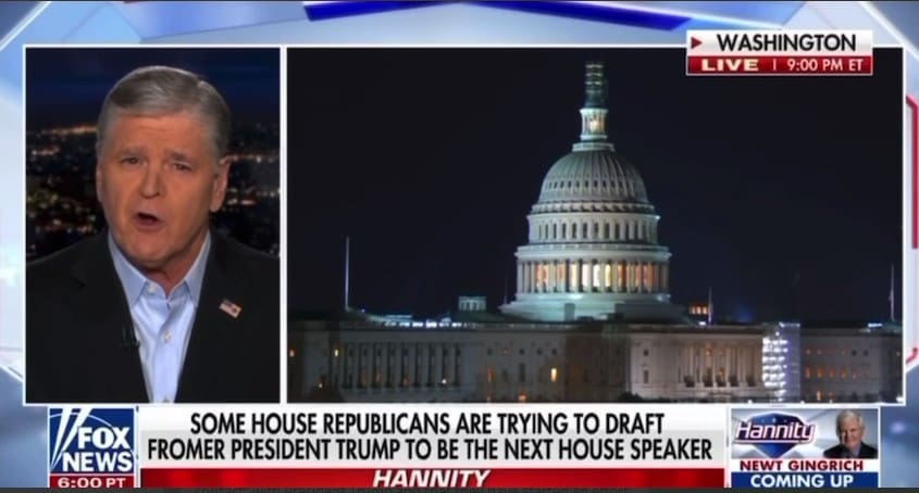  Hannity: House Republicans “Have Been in Contact with President Trump” in Effort to Push Trump as Next Speaker (VIDEO)
