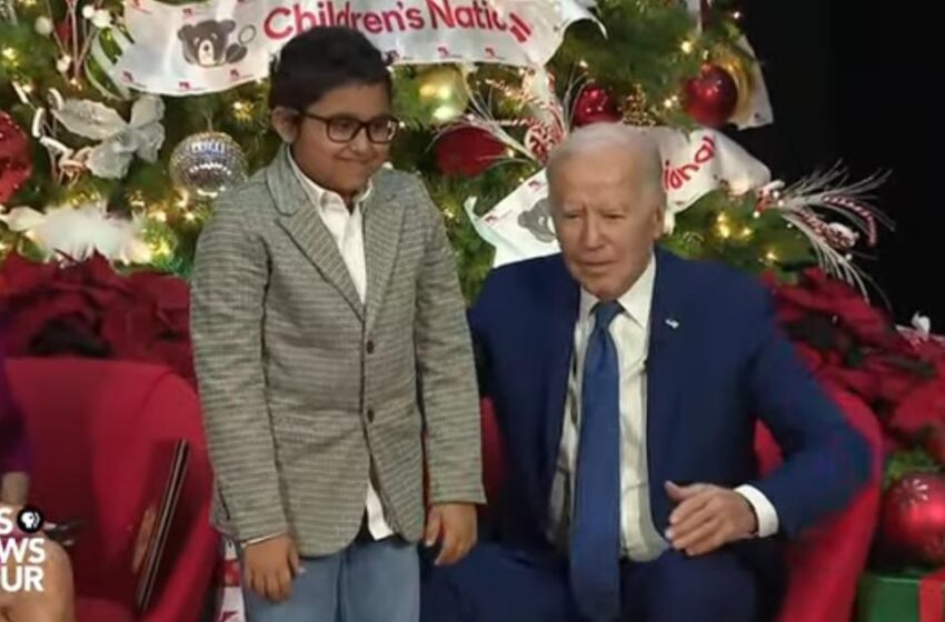  WATCH: Creepy Joe Biden Asks Child to Sit on His Lap During Visit to Children’s Hospital