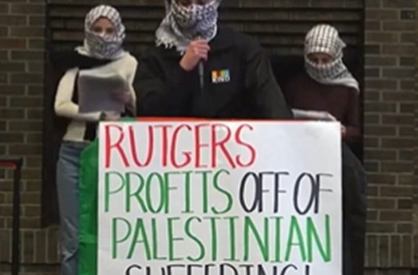  Rutgers University Students Masked Like Terrorists Issue Demands Over School’s Stance on Israel (VIDEO)