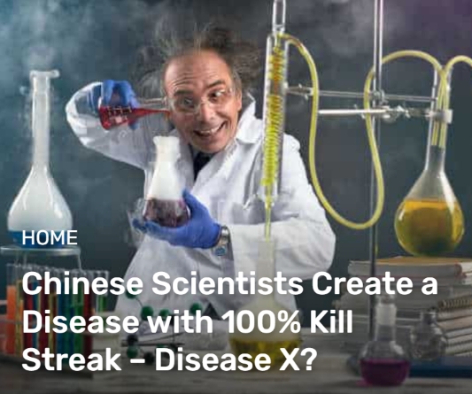  Chinese Scientists Create a Disease with 100% Kill Streak – Disease X?