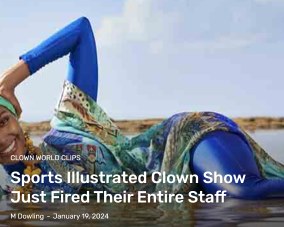  Sports Illustrated Clown Show Just Fired Their Entire Staff