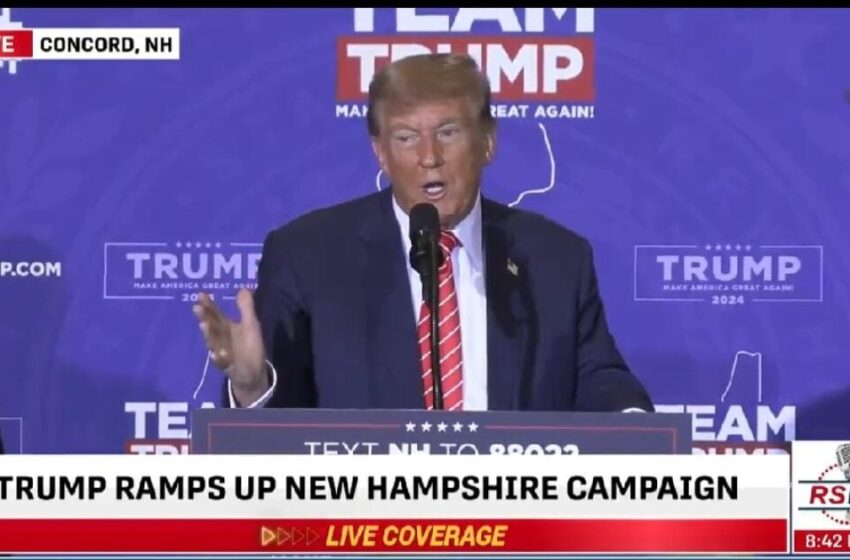  President Trump Takes the Stage to Thunderous Applause in Concord, New Hampshire: “We’re Going to Bring America Together Through Unprecedented Success” (VIDEO)