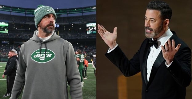  Trump-Hating “Comedian” Jimmy Kimmel FLIPS OUT After New York Jets Quarterback Aaron Rodgers Teases that He is on Jeffrey Epstein’s Client List (VIDEO)