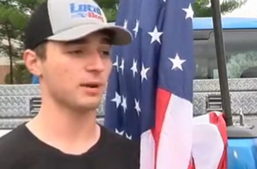  Indiana High School Tells Teen to Remove American Flag From His Truck – After He Refused, Other Students Attached the Flag to Their Vehicles (VIDEO)