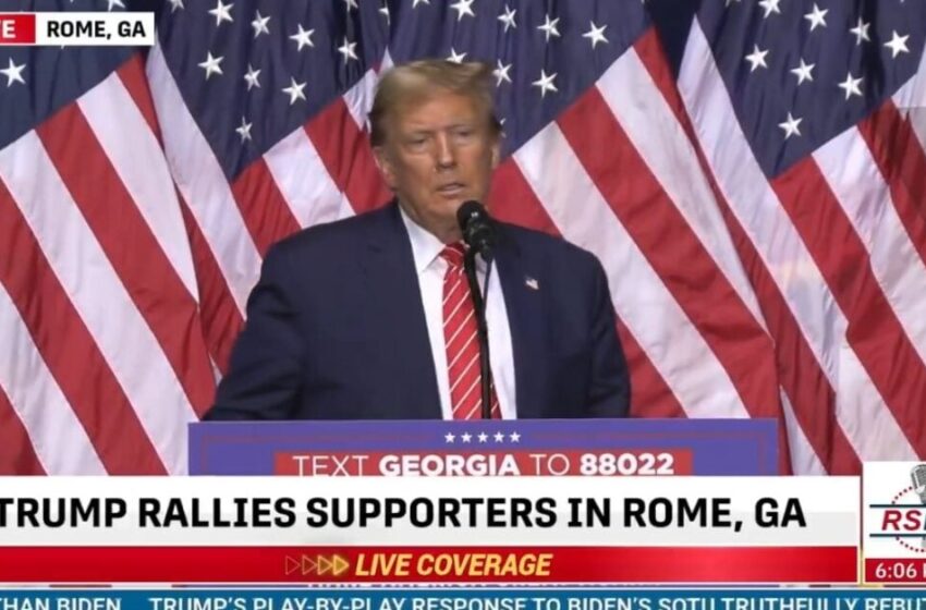  President Trump Rips Joe Biden at Rally in Rome, Georgia: “Joe Biden Should Not be Shouting Angrily at America. America Should be Shouting Angrily at Joe Biden.” (VIDEO)