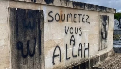  France: Muslims deface 58 graves with messages such as ‘Submit to Allah’ and ‘France is already Allah’s’