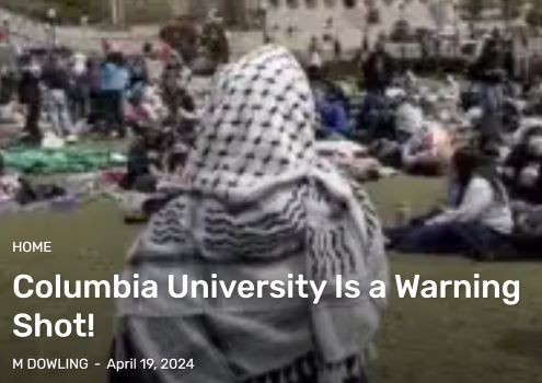  Columbia University Is a Warning Shot!