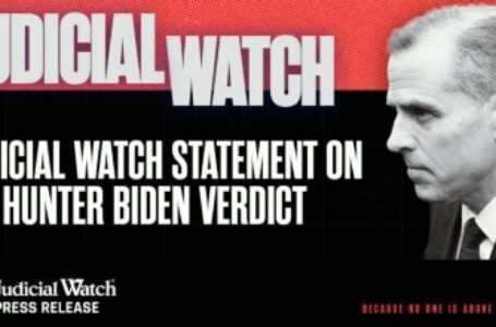 Judicial Watch Statement on the Hunter Biden Verdict