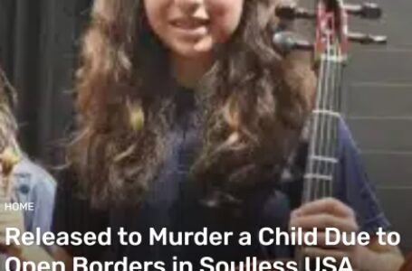 Released to Murder a Child Due to Open Borders in Soulless USA