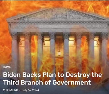  Biden Backs Plan to Destroy the Third Branch of Government