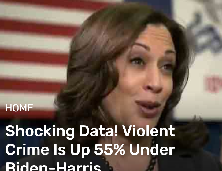  Shocking Data! Violent Crime Is Up 55% Under Biden-Harris