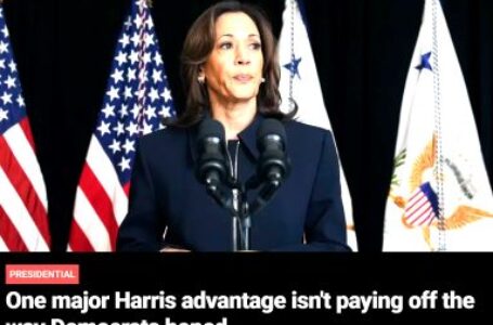 Kamala Harris’s money advantage isn’t paying off