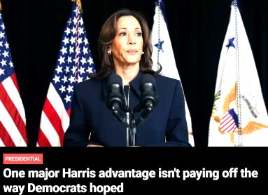  Kamala Harris’s money advantage isn’t paying off