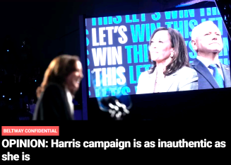  Harris campaign is as inauthentic as she is