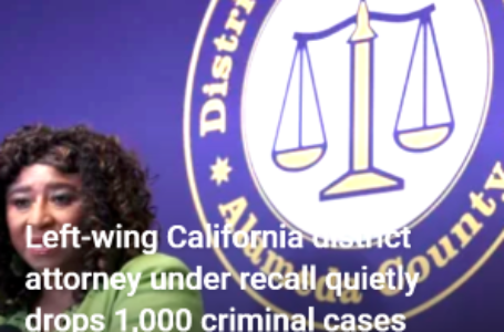 Left-wing California district attorney under recall quietly drops 1,000 criminal cases