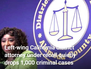  Left-wing California district attorney under recall quietly drops 1,000 criminal cases